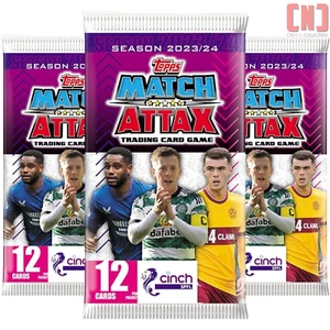 3x Topps Match Attax Cinch SPFL 2023/24 Scottish Football PL Trading Cards Packs - Picture 1 of 2