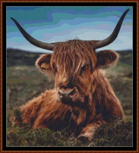 BAD HAIR DAY ~ cross stitch pattern (punto cruz) [cow] - Foto 1 di 5