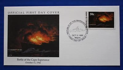 Marshall Islands (325) 1992 WWII: Battle of Cape Esperance Official FDC - Image 1 of 2