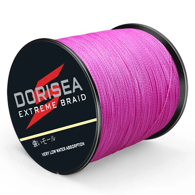 Dorisea 100M-2000M 6lb-500lb Pink Braided Fishing Line Dynema Extreme PE Braid - Image 1 of 4