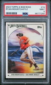 2023 TOPPS X BOB ROSS JOY BASEBALL #74 RYAN MOUNTCASTLE PSA 9 MINT - Picture 1 of 2