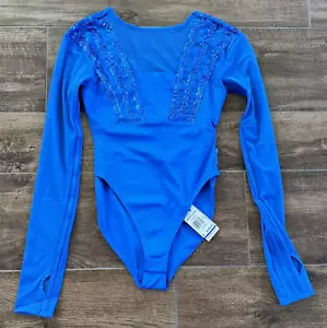 NEW adidas Originals Blue Version Santiago Women's XL Body suit BODYSUIT HR3416 - Picture 1 of 15
