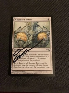 MTG Magic Mourner’s Shield signiert Artist Proof x1 Mirrodin Carl Critchlow - Bild 1 von 2