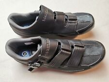 SHIMANO Mens UK 11 SH-RP300 SL Black Leather Pedaling Dynamics Shoes (VGC) Black