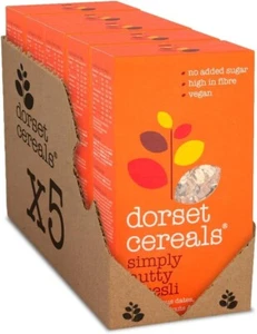 5 x 560g Dorset Cereals Simply Nutty Muesli Healthy Breakfast Cereal Vegan - Picture 1 of 7