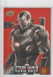 2016 Upper Deck Marvel Retail Trading Card Red Civil War #CW10 James Rhodes - Picture 1 of 2