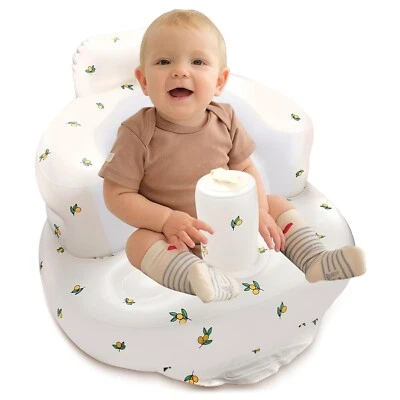 Asiento de bebé inflable para bebés de 3 meses en adelante - Silla de bebé portátil - Oliva Foto 1 de 4