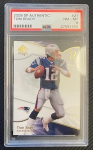 2009 SP Authentic Tom Brady #21 NM-Mint PSA 8 New England Patriots - Picture 1 of 2