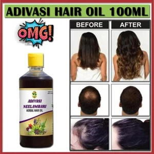 Natural Adivasi Bhringraj Herbal Hair Oil 100ml NEW 2025 - Picture 1 of 9