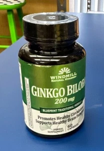 Windmühle Ginkgo Biloba 200 mg gesunde Durchblutung 60 Kapseln 6er-Pack - Bild 1 von 3