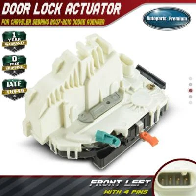 Actuador de bloqueo de puerta delantero izquierdo Chrysler Sebring 2007-2010 Avenger 2008-2010 Foto 1 de 4