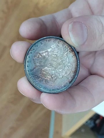 1896 Morgan silver Dollar..  Beautiful Toner. Cartwheels.. **Possibly Polished** Cover