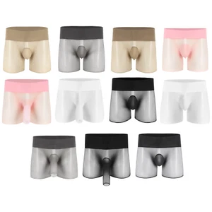 Herren Unterwäsche High Waist Boxershorts 2 Arten Unterhosen mit Scheide verführerisch - Bild 1 von 59