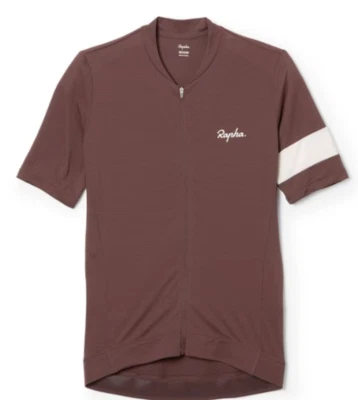 RAPHA "Core" Women's Lightweight Bicycling Jersey | FUDGE-WHITE | LARGE | $95 - Image 1 of 4