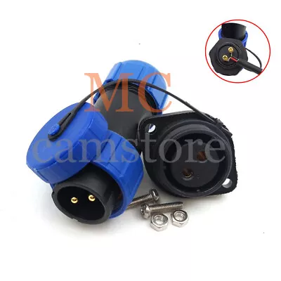 SP21 2Pin Pair Electrical Connector Plug Socket,Circular Waterproof Connector - Image 1 of 4