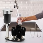 5 Brush Glass Washer Countertop Restaurant Bar Electric Glass Washer