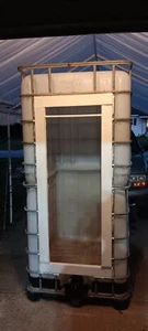 Solar heated portable camping shower Hard Shell w/curtain & 5gal shower bag - Picture 1 of 16