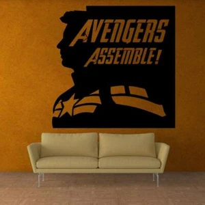 Avengers Assemble Quote Wall Sticker Home Room Vinyl Art Decal Decor - Picture 1 of 6