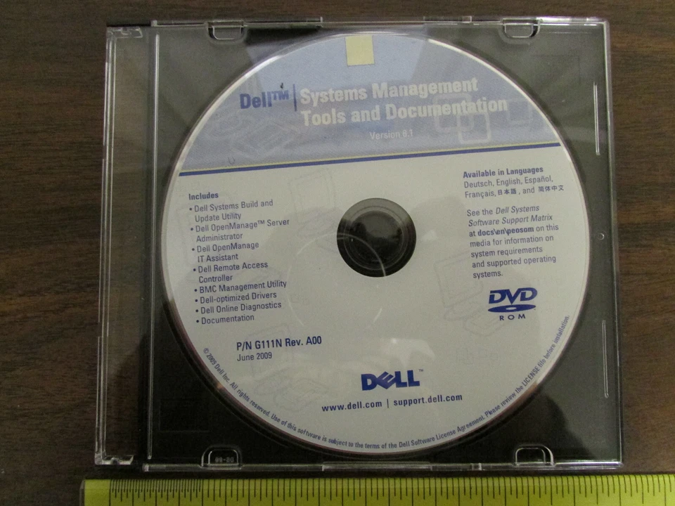 Dell P/N G111N A00 Systems Management Tools and Documentation Version 6.1 DVD - Image 1 of 1
