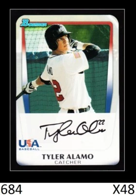 1-2011 BOWMAN BASE DRAFT USA TYLER ALAMO CUBS QTY AVAILABLE - Image 1 of 2