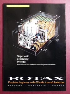 7/1966 PUB ROTAX SUPERSONIC GENERATING SYSTEM SST TSS AIRCRAFT ORIGINAL AD - Imagen 1 de 1