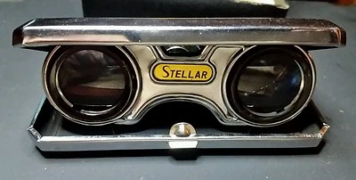 Vintage Japan Stellar Sport Pocket Binoculars Opera Glasses LENS 2.5x Folding  - Image 1 of 4