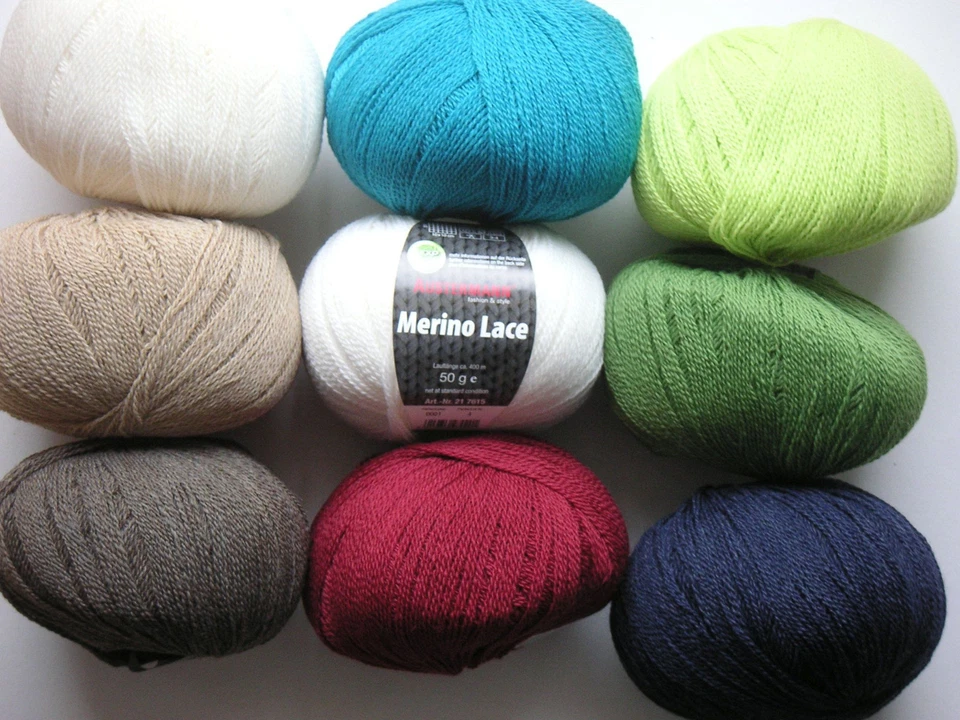 (110,00€/1kg) 50g Merino Lace EXP Austermann, Lacegarn 100% Schurwolle 2-fach