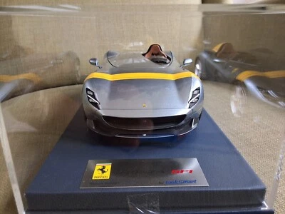 Ferrari Monza SP1 grigio titanio  looksmart 1/18 - Immagine 1 di 4