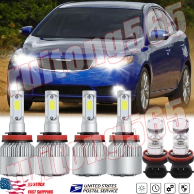 PARA Kia Forte 2010-2015 2016 Faro LED haz alto/bajo + Kit de faros antiniebla Foto 1 de 4