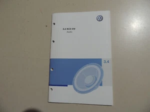 04.2009 VW Radio RCD 510 manual de instrucciones libro de a bordo - Imagen 1 de 3