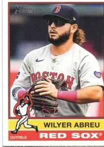 2025 Topps Heritage #89 Wilyer Abreu, Boston Red Sox - Picture 1 of 2