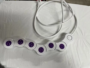 Curvy Electric Cord w/ 6 Outlets Power Button Lights Up EUC Fits almost anywhere - Picture 1 of 5