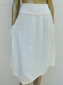 AMERICAN APPARELWhite Skirt with Yoke and Pockets Size S - Picture 1 of 11