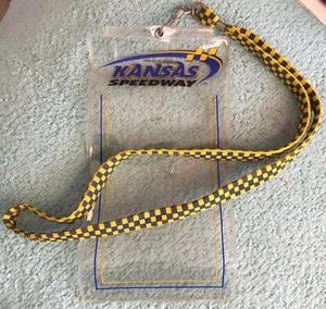 Kansas Speedway Neck Credential Lanyard with Checked design - Picture 1 of 3