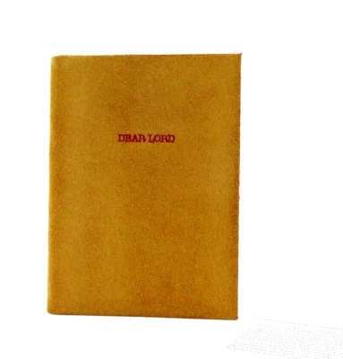 DEAR LORD Mini Notebook Suede Leather Cover  160 Lined Pages Tan - Image 1 of 4