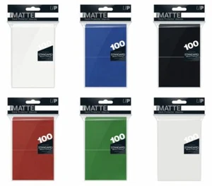 100 Ultra Pro Card Protector Sleeves : Pro-Matte - Farbe auswählen - 66 x 91mm - Bild 1 von 7