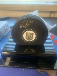 Keegan Kolesar Vegas Golden Knights Autographed Hockey Puck - Picture 1 of 3