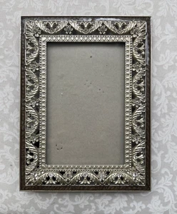 Vintage Metal/Rhinestone Picture Frame for 4x6 picture - Picture 1 of 3