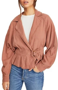 NWT Free People - Joani Jacket in Sayulita Skies [Retail $128] - Picture 1 of 3