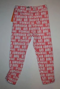 New Gymboree Girls 4 year Leggings Pink White Geometric Print Soft Knit Stretch - Picture 1 of 1