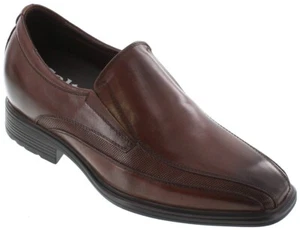 CALTO G60125 - 3 Inches Elevator Height Increase Dark Brown Slip On