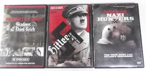 NAZI HUNTERS 3 DVD lot Secrets of War Hitler ww2 - Picture 1 of 3