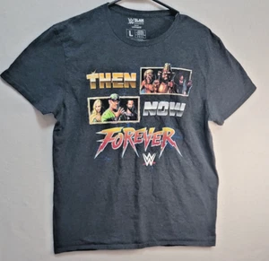 Camiseta WWE Loot Crate Then Now Forever Gris Grande - Imagen 1 de 6