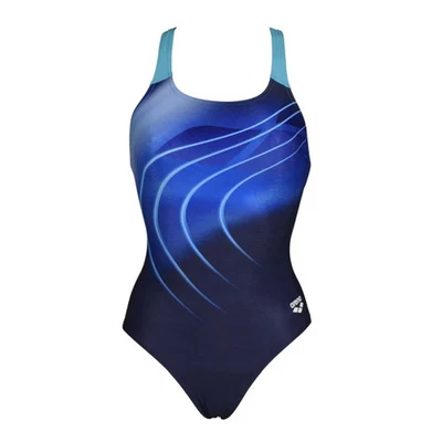 ARENA SWIM PRO BACK DAMEN BADEANZUG EINTEILER  GR:34 NAVY - Bild 1 von 4