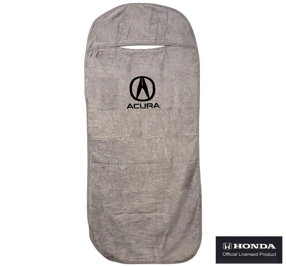 Cubierta de asiento de auto delantero Seat Armour para Acura - tela de rizo gris Foto 1 de 1