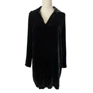 Velvet by Graham & Spencer Sheri Seiden Samt Kleid Minikleid Gr. M Schwarz Goth - Bild 1 von 9