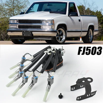 Spider Fuel Injectors 6 Cylinder for 1996 1997 1998-2004 GMC Sonoma V6 4.3L - Image 1 of 4