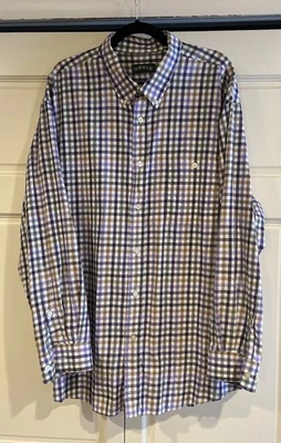 Camisa con botones de franela Orvis - XXL - gris tostado púrpura Foto 1 de 4