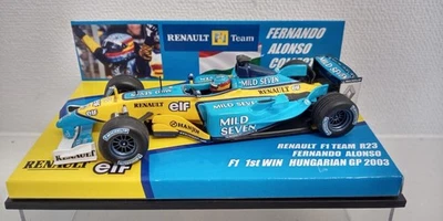 FERNANDO ALONSO 1:43 RENAULT R23 F1 PRIMA VITTORIA GP D'UNGHERIA 2003... - Immagine 1 di 4