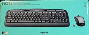 Logitech MK335 Wireless Keyboard and Mouse Combo - Black/Silver NEW - Picture 1 of 3
